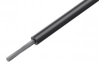 Cablu Termorezistent +180*C/-60*C  1x1.5mm2 Cupru Multifilar Izolat cu SILICON NEGRU 500V CTF16015BLK - la Rola 5m