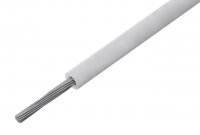 Cablu Termorezistent +180*C/-60*C  1x1.5mm2 Cupru Multifilar Izolat cu SILICON ALB 500V CTF16015WHI - la Rola 5m