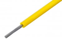 Cablu Termorezistent +180*C/-60*C  1x1.5mm2 Cupru Multifilar Izolat cu SILICON GALBEN 500V CTF16015YEL - la Rola 5m