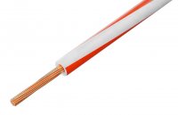 Cablu Electric Litat 0.5mmp Cupru ALB-ROSU 300/500V MYF-0.5-WHRD - la Rola 100m