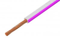Cablu Electric Litat 0.5mmp Cupru ALB-ROZ 300/500V MYF-0.5-WHPK - la Rola 100m