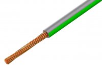 Cablu Electric Litat 0.5mmp Cupru GRI-VERDE 300/500V MYF-0.5-GRAGN - la Rola 100m