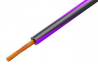 Cablu Electric Litat 0.5mmp Cupru NEGRU-VIOLET 300/500V MYF-0.5-BKVI - la Rola 100m