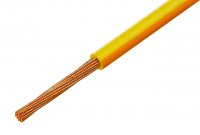 Cablu Electric Litat 0.5mmp Cupru PORTOCALIU-GALBEN 300/500V MYF-0.5-ORYL - la Rola 100m