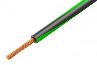 Cablu Electric Litat 1mmp Cupru NEGRU-VERDE 300/500V MYF-1.0-BKGRN - la Rola 100m
