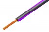 Cablu Electric Litat 1mmp Cupru VIOLET-NEGRU 300/500V MYF-1.0-VIBK - la Rola 100m
