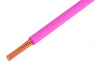 Cablu Electric Litat 6mmp Cupru izolat cu PVC ROZ 450/750V MYF-6.0-PK - la Rola 20m