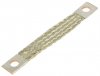 Tresa Banda de Masa > Tresa banda de masa impamantare din Cupru Stanat 10mmp curent 75A lungime 300mm cu orificii 7mm
