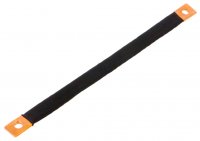 Tresa banda de masa impamantare din Cupru  cu Izolatie 10mmp curent 75A lungime 300mm cu orificii 7mm