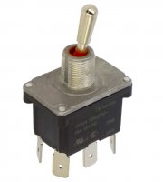 Comutator cu Maneta 16A 6Pini DPDT Monostabil ON-(ON) IP68 TB4AB181