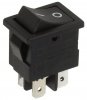 Comutator Rocker 19x13 Bipolar 2 Pozitii 4 pini Negru RS137BLK