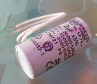 Condensator Motor Pompa Wilo Grundfos 2uF Recirculare Centrala Termica 25x51mm cu Fire - Set 10 bucati