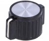 Buton pentru Potentiometru Rotativ cu Ax 6.4mm PN25BAx6.4 Blocare Surub 25x14mm