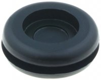 Presetupa Cauciuc 22x8mm cu gaura 12.5mm NEPERFORATA pentru Cablu - Set 100 bucati