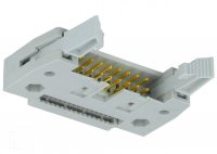 Mufa Tata IDC 16 Pini pentru sertizare pe cablu banda 1.27mm MCC16IDCTE cu Ejector