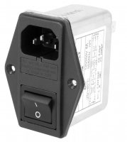 Mufa IEC  4A Tata de panou M6304C14 cu Filtru Antiparazitare RF Siguranta si Comutator pentru alimentare echipamente