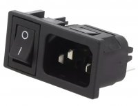 Mufa IEC 10A Tata de panou M6353C14 cu comutator pentru alimentare echipamente