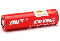 Acumulator Li-ion 3.7V 3000mAh 18650 18x65mm IMR18650 AWT Li30AHX curent maxim 40A
