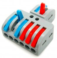 Conector Legatura 2intrari - 4iesiri Derivatie in Dublu Y 0.2-4mmp 32A 250V-600V LT-422