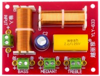 Filtru Boxa Audio Crossover 200W cu 3 cai Inalte Medii Joase Doua Bobine 4-8 Ohm YLY-633