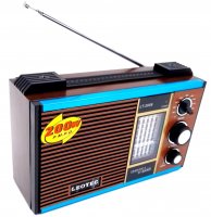 Radio  cu Alimentare Priza sau Baterii FM - MW - 9xSW Leotec LT-2009