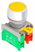 Buton Comanda Panou 2 Contacte NO+NC IP65 PBF221OCYEL Galben