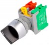Buton Comanda Panou Rotativ 2 Pozitii 2 Contacte NO+NC CS221OCBK