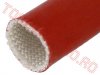 Tub Varnis Termorezistent din Fibra de Sticla si Silicon 35mm 250*C Rosu-Caramiziu SCS44K350- 5 - rola  5m