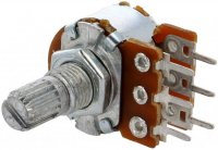 Potentiometru Rotativ   1Kohm 50mW Logaritmic Stereo cu Ax Randalinat R16110GA-1KOhm