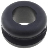 Presetupa Cauciuc 12x6mm cu gaura 5mm pentru Cablu - Set 400 bucati