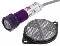 Senzor de Proximitate Optic cu REFLEXIE pe filet M18 PNP NO-NC Reglabil Distanta 0...3m Alimentare 10...30Vdc Cablu 2m clasa IP66 WORPPW1
