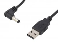 Cablu Alimentare 5V din USB 0.5m cu Mufa DC 5.5x2.1mm USBA-PC5.5/2.1