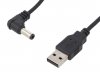 Cablu Alimentare 5V din USB 0.5m cu Mufa DC 5.5x2.1mm USBDC51