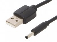 Cablu Alimentare 5V din USB 0.5m cu Mufa DC 3.5x1.35mm USBDC35