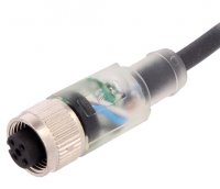 Cablu de Conectare cu Mufa M12 4 Pini Cablu  5m pentru Senzori de Proximitate Inductivi si Capacitivi ABC4212FS5L