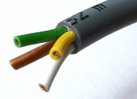 Cablu Electric Litat  4 Fire Rotund GRI 4x0.5mm Cupru PUR LYY4x0.5 - la Rola 50m - Pentru Cablari si Lumini LED Auto