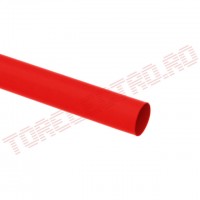 Tub Termocontractabil   3.0mm contractie 2:1 Rosu 1m - Set 10 bucati
