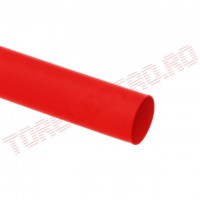 Tub Termocontractabil   6.5mm contractie 2:1 Rosu 1m - Set 10 bucati