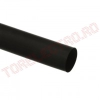 Tub Termocontractabil   6.5mm contractie 2:1 Negru 1m - Set 10 bucati