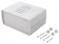Cutie montaje electronice si electrice BOX331 - 71x149x110mm cu fante aerisire pentru Amplificatoare Montaje Audio Alimentatoare Echipamente