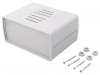Cutie montaje electronice si electrice BOX331 - 71x149x110mm cu fante aerisire pentru Amplificatoare Montaje Audio Alimentatoare Echipamente