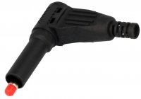 Banana Cablu Tester Aparat masura Multimetru AP100B Neagra la 90* Neagra - Set 2 bucati