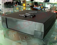 Cutie montaje electronice si electrice BOX500 - 60x219x221mm pentru Amplificatoare Montaje Audio Alimentatoare Echipamente