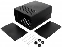 Cutie montaje electronice si electrice BOX420 - 91x182x150mm pentru Amplificatoare Montaje Audio Alimentatoare Echipamente