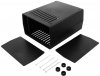 Cutie montaje electronice si electrice BOX420 - 91x182x150mm pentru Amplificatoare Montaje Audio Alimentatoare Echipamente