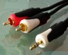 Cablu Jack Tata 3.5 Stereo - 2x RCA tata  3m J3-2RCA/ 3