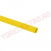 Tub Termocontractabil   1.6mm contractie 2:1 Galben 1m - Set 10 bucati