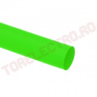 Tub Termocontractabil   6.4mm contractie 2:1 Verde 1m - Set 5 bucati