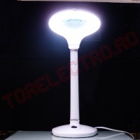 Lampa birou cu lupa 100mm 3+12 Dioptrii iluminare LED alimentare la 220V LBL0298LED/3D