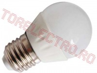 Bec LED  G45 E27 3.7W 230V Alb Rece SKU214207